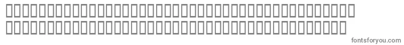 Waltharringtonsh-fontti – harmaat kirjasimet valkoisella taustalla