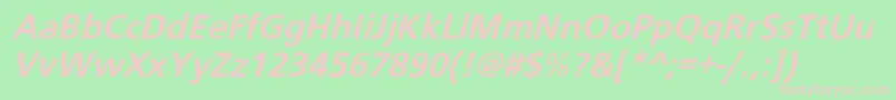 BudboyeroblBol Font – Pink Fonts on Green Background