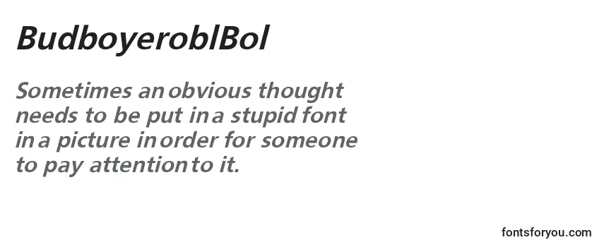 BudboyeroblBol Font