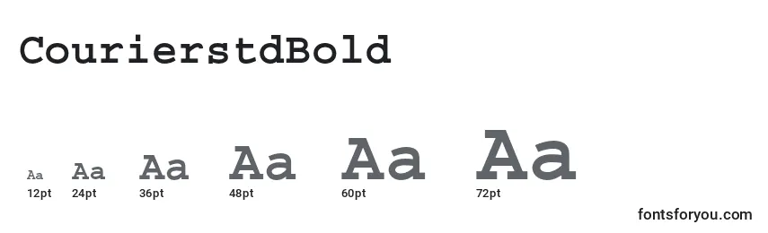CourierstdBold Font Sizes