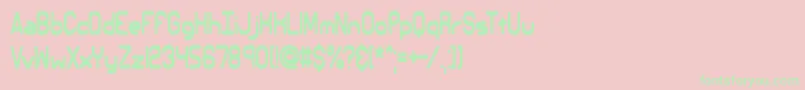 ElsewhereBrk Font – Green Fonts on Pink Background