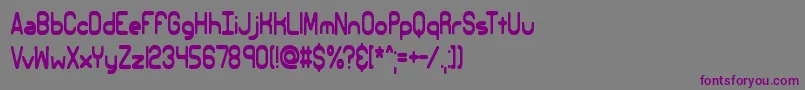 ElsewhereBrk Font – Purple Fonts on Gray Background