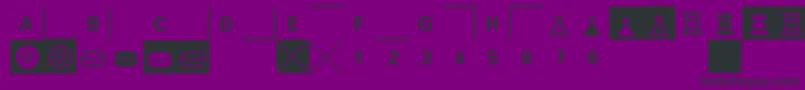 フォントE2e4 – 紫の背景に黒い文字