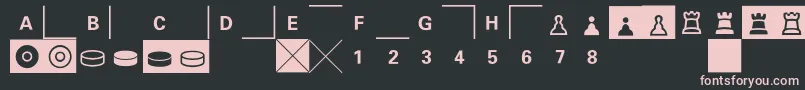 E2e4 Font – Pink Fonts on Black Background