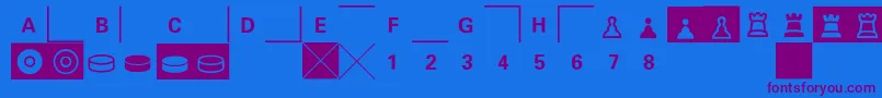 E2e4-fontti – violetit fontit sinisellä taustalla