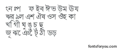 Schriftart BengalidhakasskBold