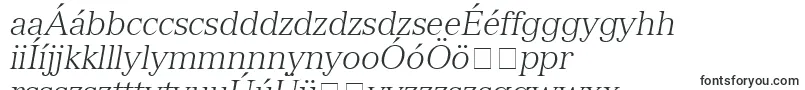 Шрифт NuanceLightSsiLightItalic – венгерские шрифты