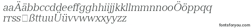 NuanceLightSsiLightItalic Font – German Fonts