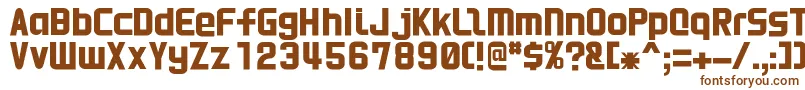 HnkaniRegular Font – Brown Fonts on White Background