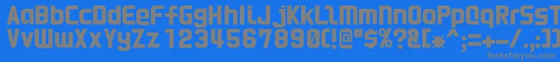 Шрифт HnkaniRegular – серые шрифты на синем фоне