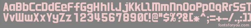 HnkaniRegular Font – Pink Fonts on Gray Background