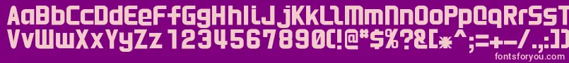 HnkaniRegular Font – Pink Fonts on Purple Background