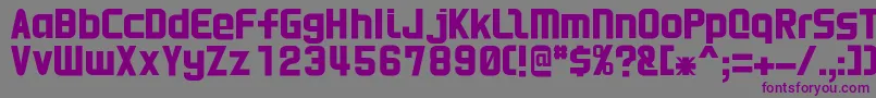 HnkaniRegular Font – Purple Fonts on Gray Background