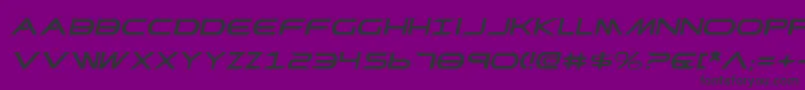 PrometheanExpandedItalic Font – Black Fonts on Purple Background