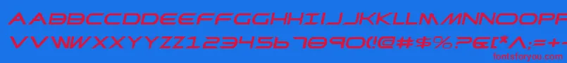 Шрифт PrometheanExpandedItalic – красные шрифты на синем фоне