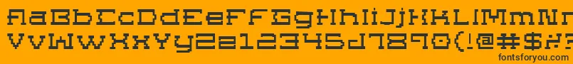 SuperagoExpanded Font – Black Fonts on Orange Background