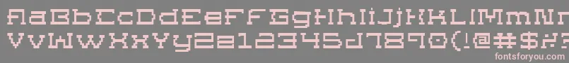SuperagoExpanded Font – Pink Fonts on Gray Background
