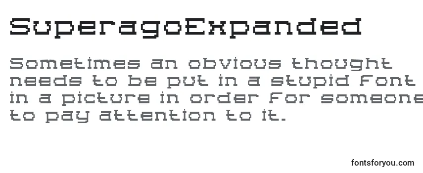 SuperagoExpanded Font