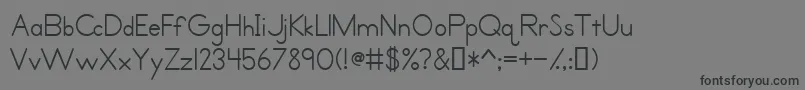 PrimerPrintMedium Font – Black Fonts on Gray Background