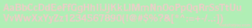 ItcQuorumLtBold Font – Pink Fonts on Green Background