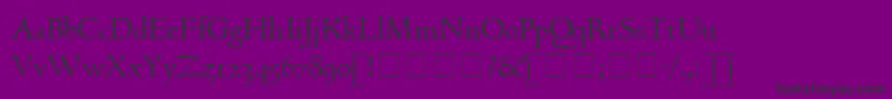 GoudyHundred Font – Black Fonts on Purple Background
