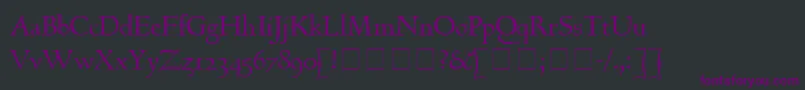 GoudyHundred Font – Purple Fonts on Black Background