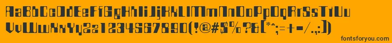 CompstyleRegular Font – Black Fonts on Orange Background