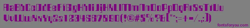 CompstyleRegular Font – Purple Fonts on Gray Background