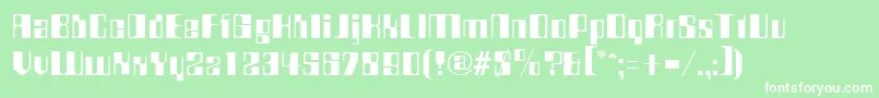 CompstyleRegular Font – White Fonts on Green Background