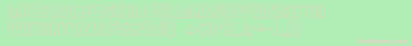 Tussleo Font – Pink Fonts on Green Background