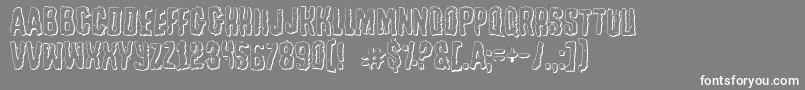 Tussleo Font – White Fonts on Gray Background