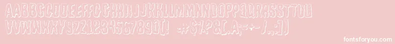 Tussleo Font – White Fonts on Pink Background