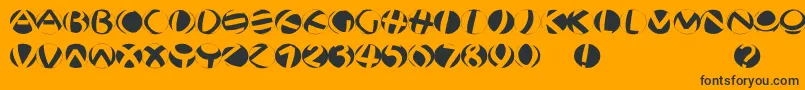 Jonasfragmentsround Font – Black Fonts on Orange Background