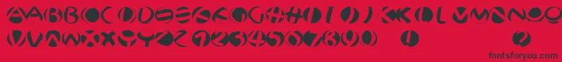 Jonasfragmentsround Font – Black Fonts on Red Background