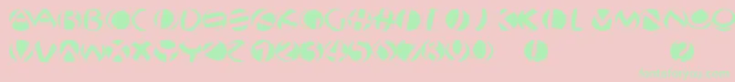 Jonasfragmentsround Font – Green Fonts on Pink Background