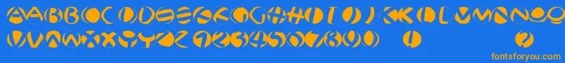 More about Jonasfragmentsround Font Jonasfragmentsround Font – Orange Fonts on Blue Background