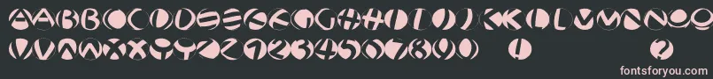 Jonasfragmentsround Font – Pink Fonts on Black Background