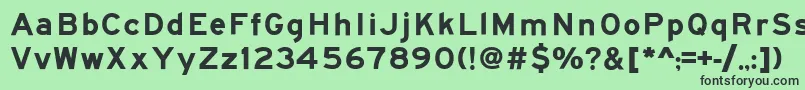 Roadgeek2005SeriesEm Font – Black Fonts on Green Background
