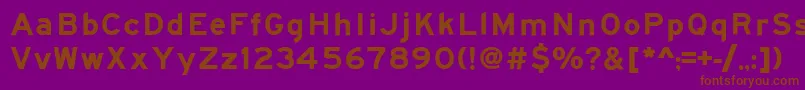 Roadgeek2005SeriesEm Font – Brown Fonts on Purple Background