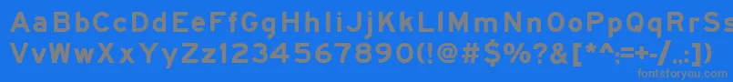 Roadgeek2005SeriesEm Font – Gray Fonts on Blue Background
