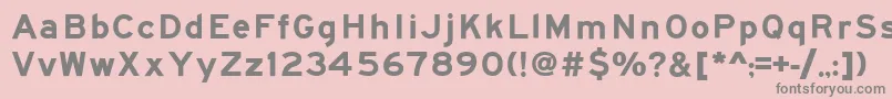 Roadgeek2005SeriesEm Font – Gray Fonts on Pink Background