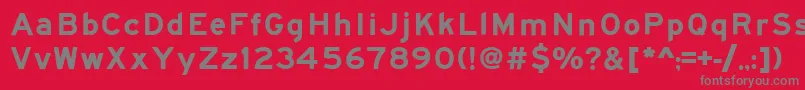 Roadgeek2005SeriesEm Font – Gray Fonts on Red Background