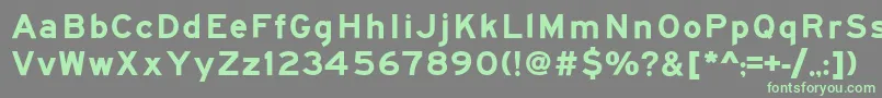 Roadgeek2005SeriesEm Font – Green Fonts on Gray Background