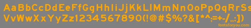 Roadgeek2005SeriesEm Font – Orange Fonts on Gray Background
