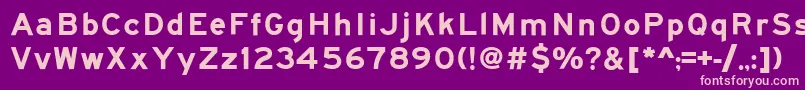 Roadgeek2005SeriesEm Font – Pink Fonts on Purple Background