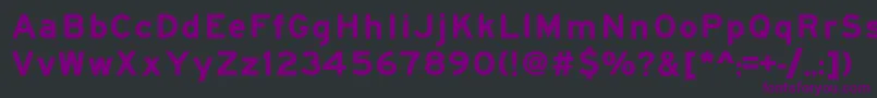Roadgeek2005SeriesEm Font – Purple Fonts on Black Background