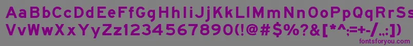 Roadgeek2005SeriesEm Font – Purple Fonts on Gray Background