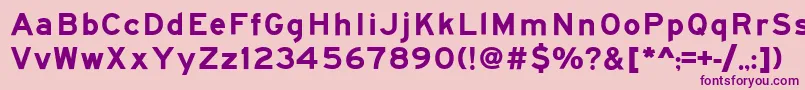 Roadgeek2005SeriesEm Font – Purple Fonts on Pink Background