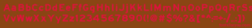 Roadgeek2005SeriesEm Font – Red Fonts on Brown Background