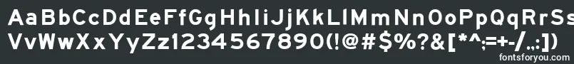 Roadgeek2005SeriesEm-fontti – valkoiset fontit mustalla taustalla